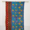 Queen Boho Vintage Kantha Quilt - Image 2