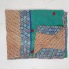 Floral Cotton Kantha Quilt Twin Size - Image 2
