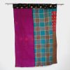Recycled sari Cotton Vintage Kantha Quilt - Image 3