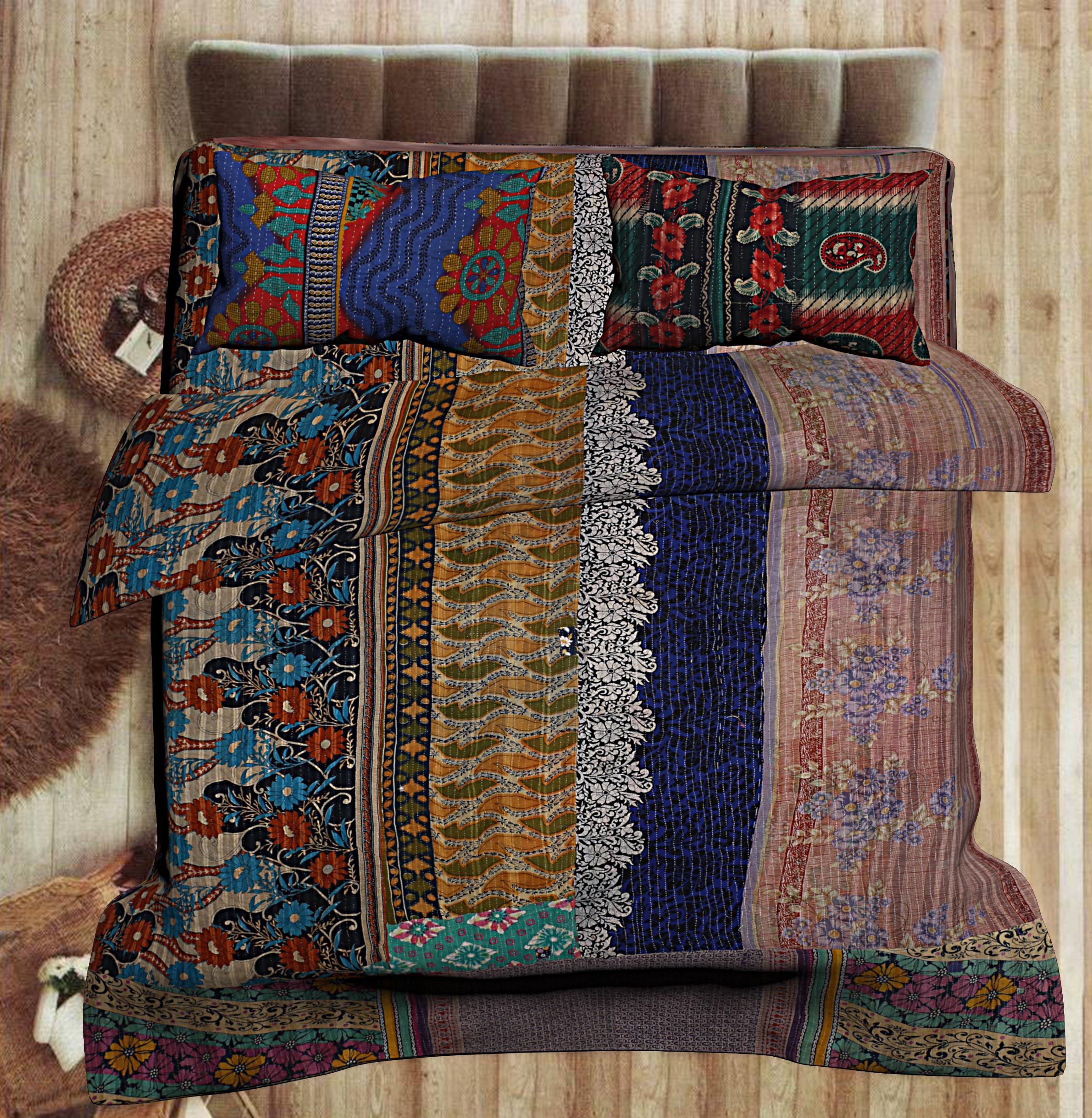 Recycled sari blankets outlet