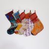 Indian Cotton Kantha Embroidered Christmas Stocking Set of 5 pcs. - Image 2
