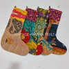 Indian Hanmdade Kantha Stocking - Image 2