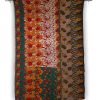 Floral Kantha Reversible Cotton Sari Throw - Image 3
