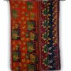 Floral Kantha Quilt Bengali Indian Throw Queen - Image 2