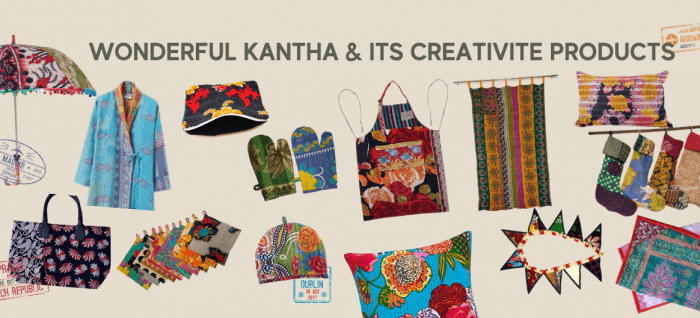 Vintage Kantha Quilts, Throw Blankets, Bedspreads & Wholesale Quilts