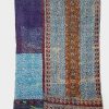 Vintage Kantha Throw Queen Fine Stitched Quilt Throw - Image 2