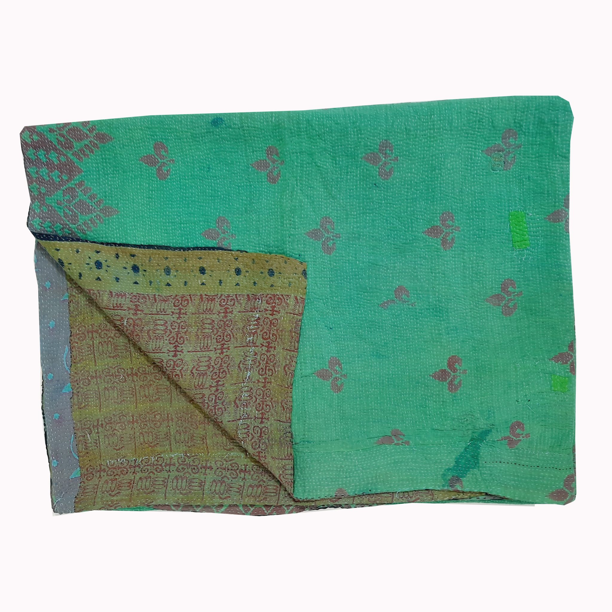 Homemade Kantha Quilt Vintage Kantha Quilt and Throws