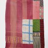 Patchwork Indian Kantha Reversible Throw Blanket Throw - Image 2