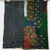 Unique Pattern Queen Vintage Reversible Kantha Quilt - Image 2