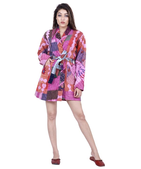 Kantha Kimono Jacket Robe Unisex