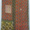 Indian Handmade Floral Reversible Kantha Blanket - Image 2