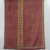 Handmade Cotton Sari Reversible Kantha Quilt - Image 3