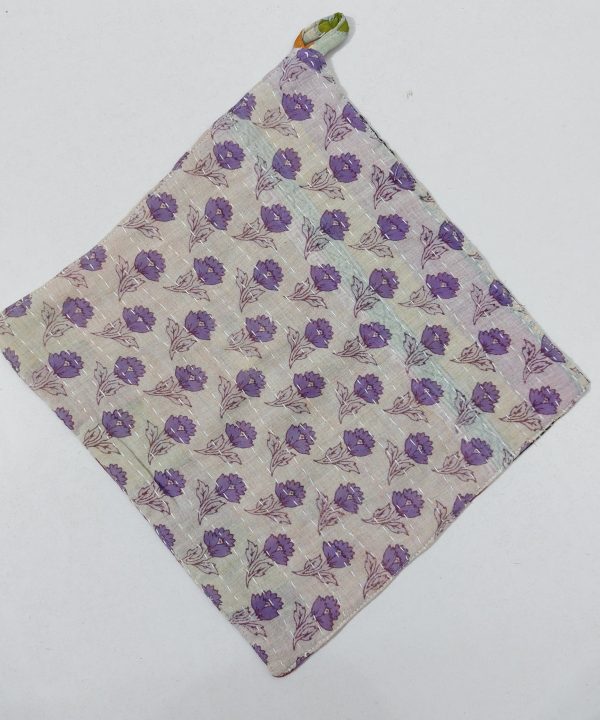 Alternative view of Bengal Kantha Kitchen Pot Holder Set of 5