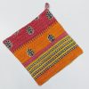Floral Kantha Potholder Set of 10 - Image 2