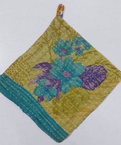 Alternative view of Indian Handmade Kantha Potholder Set of 10