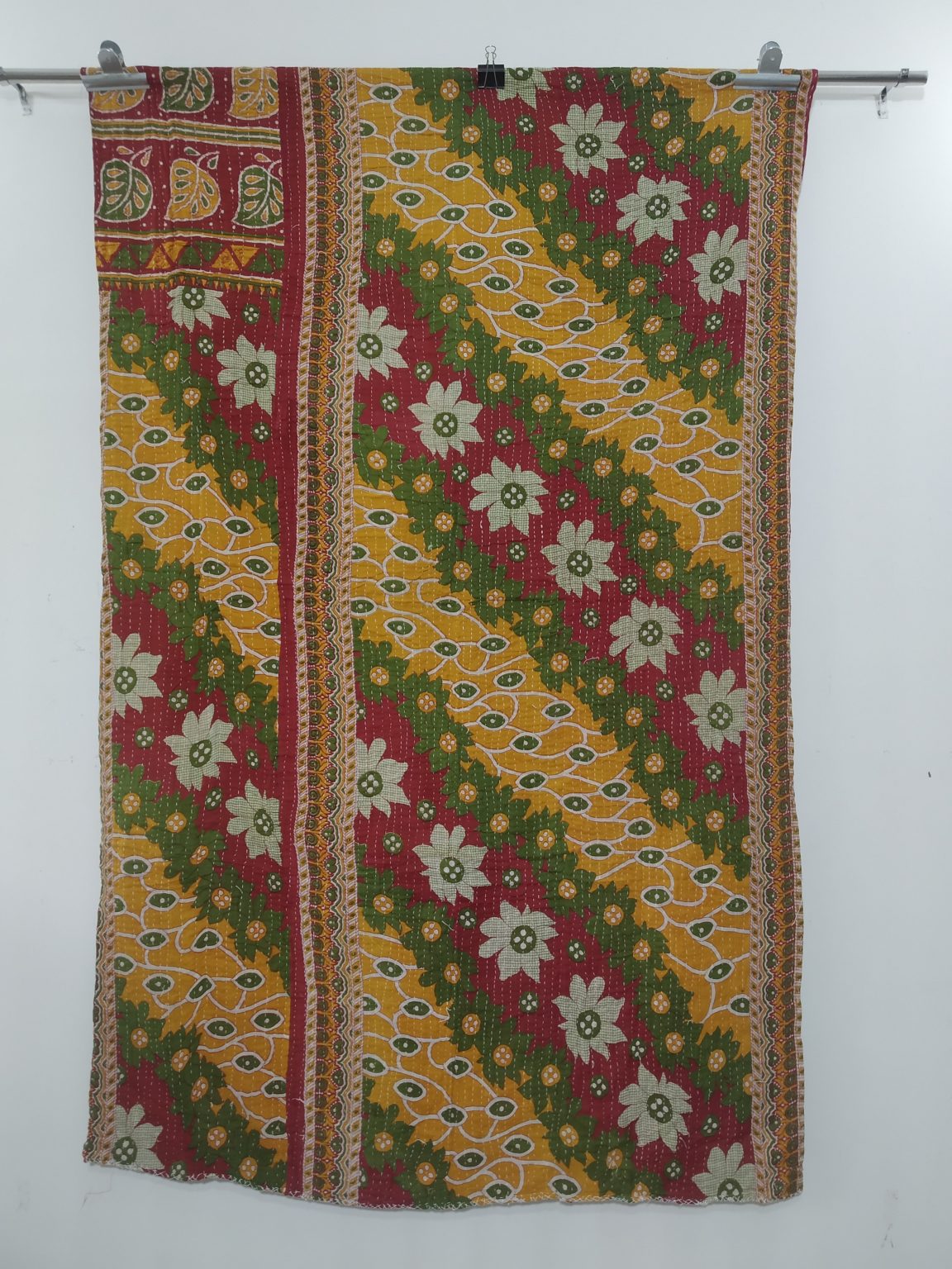 Kantha Quilt Bohemian Heavy Twin Blanket Vintage Kantha Quilts, Throw Blankets, Bedspreads