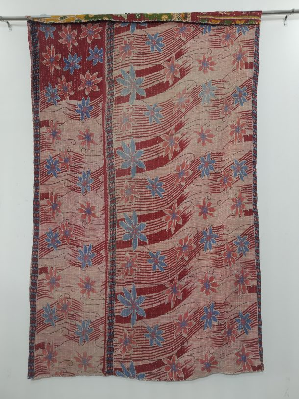 Kantha Quilt Bohemian Heavy Twin Blanket Vintage Kantha Quilts, Throw Blankets, Bedspreads