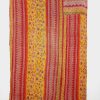 Floral Twin Vinatge Kantha Quilt - Image 3