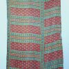Indian Handmade Twin Vintage Kantha Quilt - Image 2