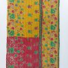 Spring Floral Happiness Twin Kantha Quilt - Image 2