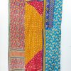 Paisley Spring Colour Twin Kantha Quilt - Image 3