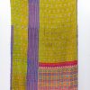 Indian Throw Cotton Floral Sari Quilt - Image 2