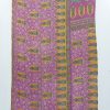 Spring Floral Cotton Sari Reversible Kanta Throw - Image 2