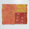 Cotton Sari Reversible Kantha Throw - Image 2