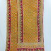 Reversible Cotton Sari Floral Print Vintage Kantha Quilt - Image 3