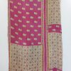 Polka Dot Sari Twin Boho Kantha Quilt - Image 3