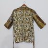 Silk Sari Trim Kimono Dreesing Gown - Image 2