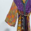 Women Beachwear Recycled Silk Sari Kimonos - Image 2