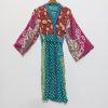 Polka Dot Silk Sari Indian Sleepwear