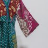 Polka Dot Silk Sari Indian Sleepwear - Image 4