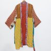 Women Paisley Floral Kimonos Sari Jacket - Image 2
