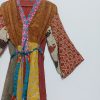 Women Paisley Floral Kimonos Sari Jacket - Image 4
