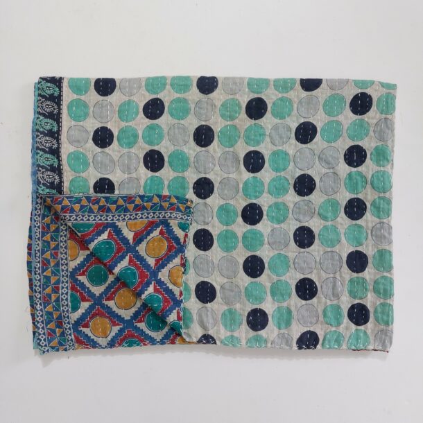 Kantha Quilt Bohemian Heavy Twin Blanket Vintage Kantha Quilts, Throw Blankets, Bedspreads