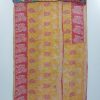 Recycled Floral Twin Cotton Kantha Quilt - Image 2