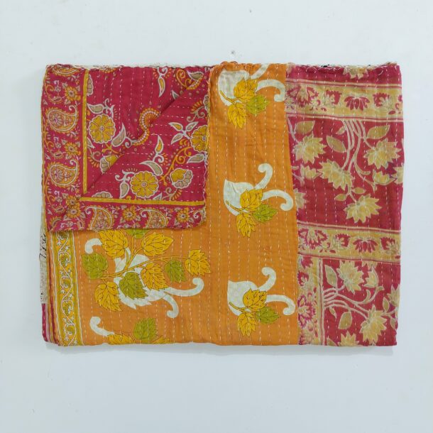 Vintage Kantha Throw Blanket Vintage Kantha Quilts, Throw Blankets
