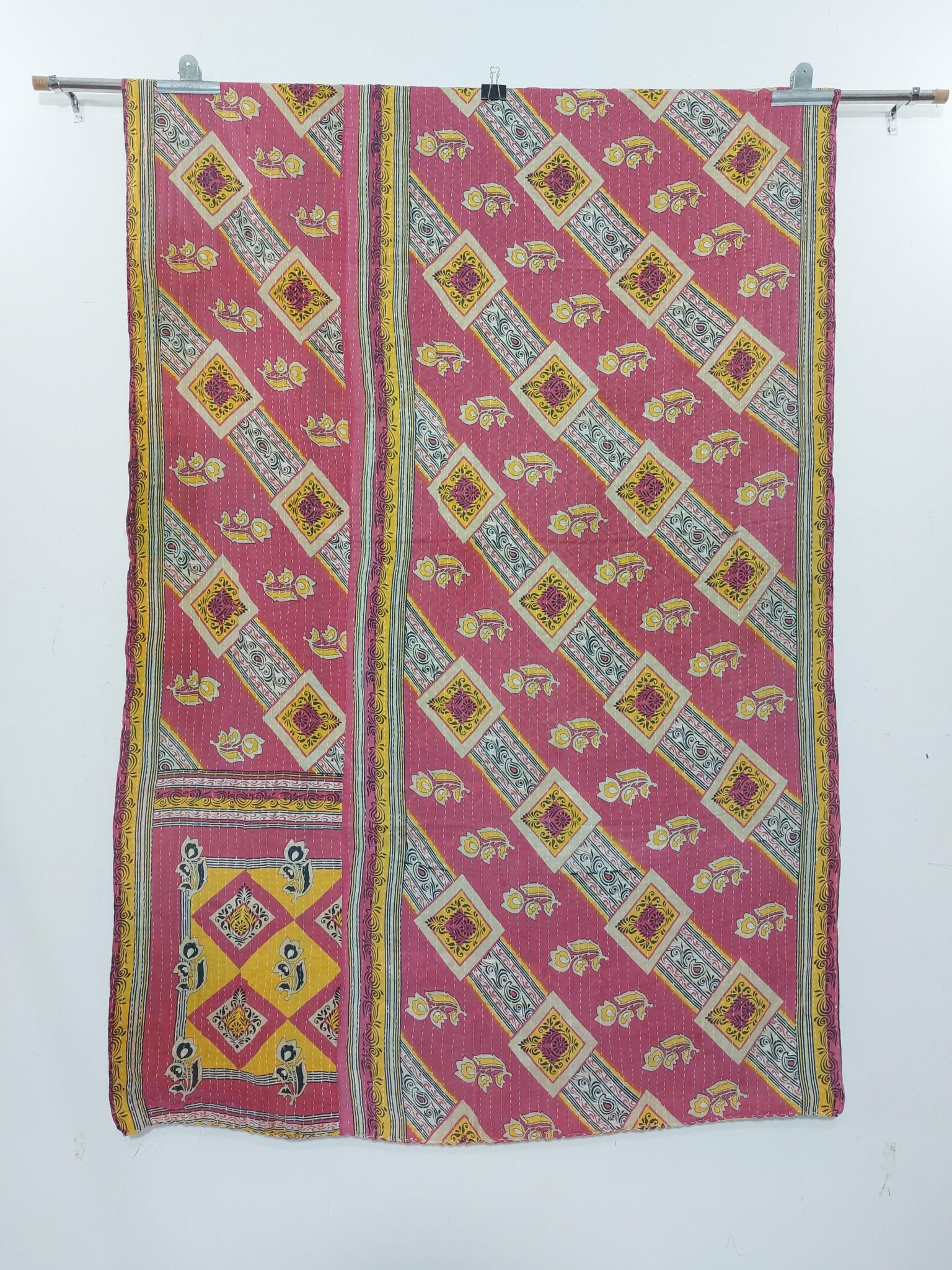 Vintage Sari Kantha Quilt Vintage Kantha Quilts, Throw Blankets