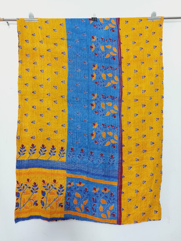 Homemade Kantha Quilt Vintage Kantha Quilt and Throws