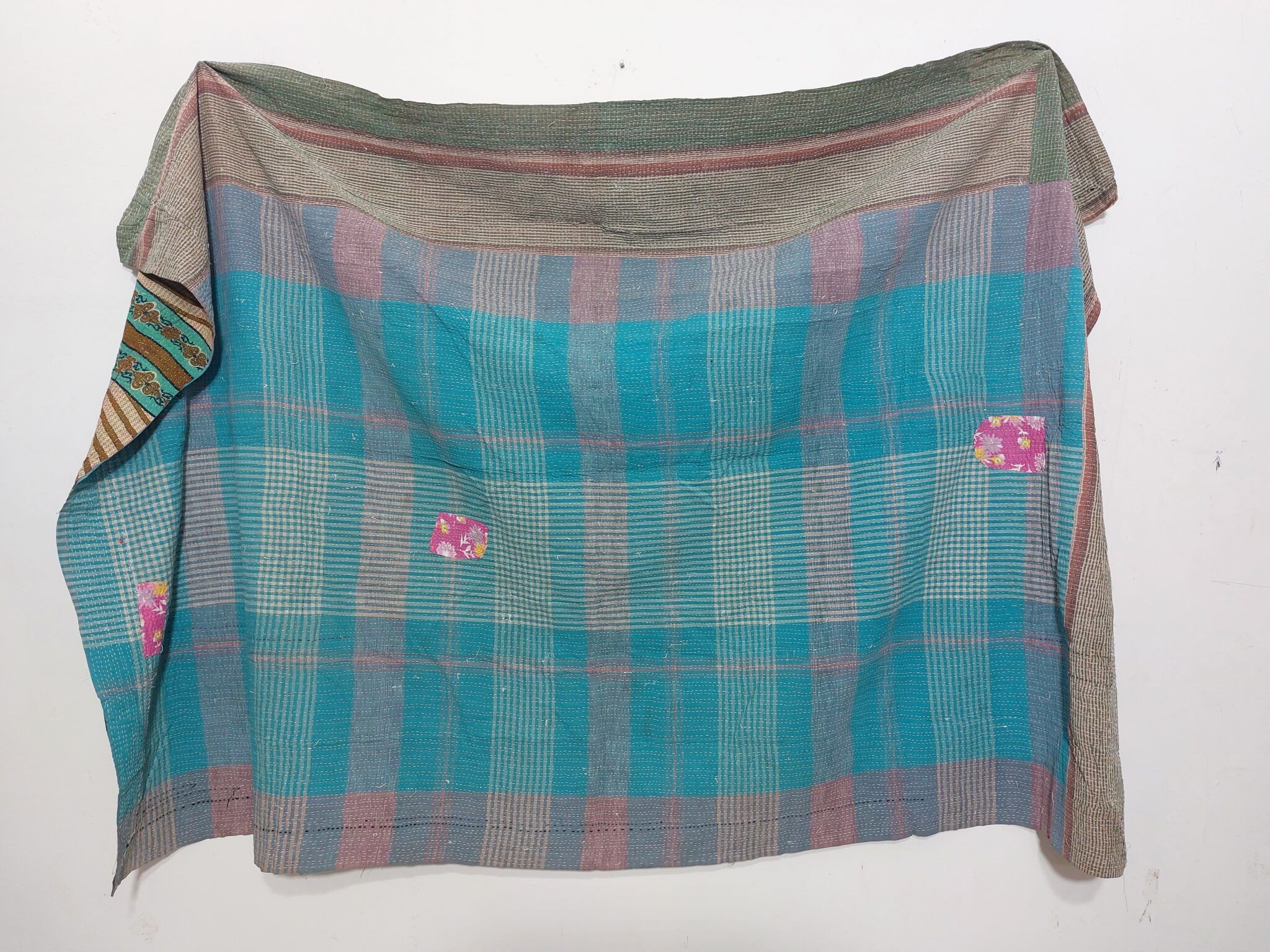 Indian Kantha Bengali Gudari Vintage Kantha Quilts, Throw Blankets