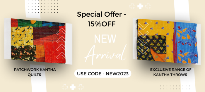 Vintage Kantha Quilts, Throw Blankets, Bedspreads & Wholesale Quilts