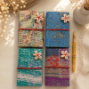 Set of 4 Vintage Kantha Handmade Journals – Recycled Sari Fabric Notebook, Boho Patchwork Diary, Indian Textile Journal - Image 3