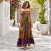 Handmade Silk Strapless Smocked Maxi Dress for Women – Boho Patchwork Summer Beach Dress with Pockets 25 Pcs Lot - Image 5
