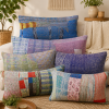 Set of 5 Vintage Kantha Pillow Covers 18x18 Inches – Handmade Patchwork Cushion Covers, Boho Indian Home Decor - Image 5