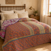 Artisan Collection No. 273 Vintage Kantha Quilt – Hand-Stitched Reversible Sari Throw, Twin | EBY-TW-273 - Image 3