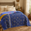 Artisan Collection No. 278 Vintage Kantha Quilt – Hand-Stitched Reversible Sari Throw, Twin | EBY-TW-278 - Image 3