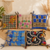 Vintage Kantha Chair Pad 15x15 Inches with Ties – Handmade Cotton Patchwork Seat Cushion – Boho Indian Chair Cushion – 1 Piece - Image 2