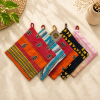 Set of 4 Vintage Kantha Pot Holders – Handmade Cotton Sari Hot Pads - Image 9